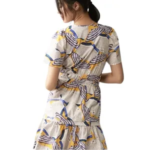Anthropologie The Somerset Cotton Beach Umbrella Print Mini Dress Size S thumbnail 4