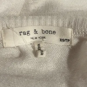 Rag & Bone‎ White Knit Open Back Tee Shirt. Size XS thumbnail 3