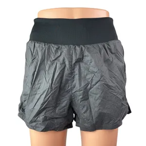Nike Women's Gray High Waisted Athletic Fitness Workout Running Shorts Size S thumbnail 2