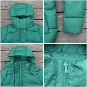 Green Lululemon Wunder Puff Down Jacket Evergreen Puffer Coat w/ Detachable Hood thumbnail 4