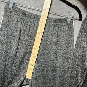 Nine West Sleepwear Gray Heathered Pajama Set S‎ Long Sleeve Button Top Pants thumbnail 8