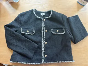 Loft Cropped Blazer Tweed thumbnail 1