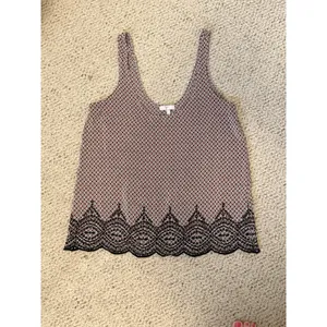 Joie 100% Silk Embroidered Scalloped Hem Boho Tank Top‎ Medium thumbnail 8