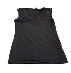 H&M Basic Black V-Neck Sleeveless Tee Size S thumbnail 1