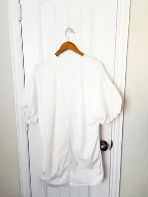 Banana Republic Livia Poplin Mini Dress White Size Medium Tall thumbnail 3