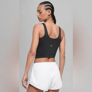 Alo Yoga NWT Softsculpt Precision Tank Top in Black Size S thumbnail 2