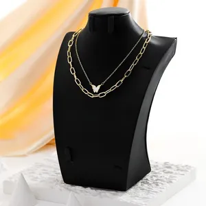 Stay Fly Butterfly Layered Gold Necklace thumbnail 5
