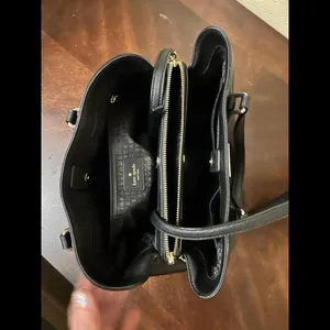 Kate spade purse bag black short handles and longer strap thumbnail 7