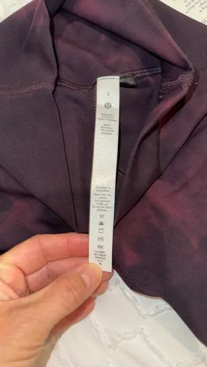 Lululemon Align HR Pants 28 Red/Black Space Dye thumbnail 5