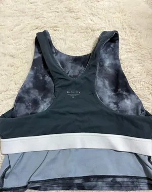 Athleta Marble / Tye-Die Cropped Tank Top thumbnail 3