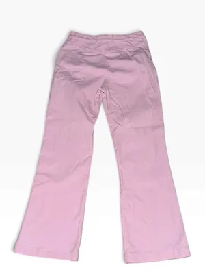 St. John Sport by Marie Gray Pink Wide Leg Jean Pants Trousers Size 4 Stretch thumbnail 3