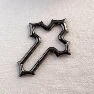 Car Keychain for Men Women Hollow Cross Design Carabiner Keychain Bag Charm thumbnail 4