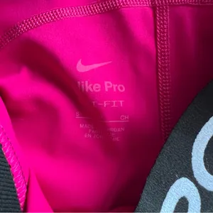 Nike Pro Dri-Fit Leggings Women’s Small Pink Athletic Training Tights thumbnail 2