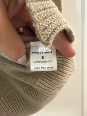 Taupe Toggle-Front Knit Cardigan Sweater thumbnail 2
