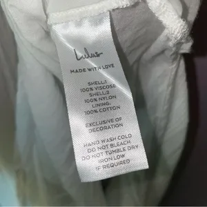 Lulu's XXS Maxi Dress White Embroidered Floral Vacation Cottage Coastal Boho thumbnail 9
