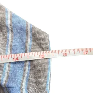Altar'd State Women's Striped Square Neck Wrap‎ Mini Dress Blue Gray Size Small thumbnail 9