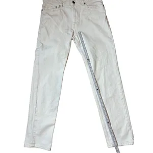 H&M & Denim women’s white slim fit high rise‎ shaping jeans sz 32 thumbnail 7