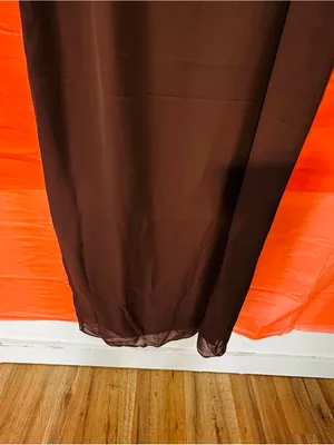 Onyx Nite Brown V-Neck Maxi Dress with Rhinestone Trim thumbnail 17