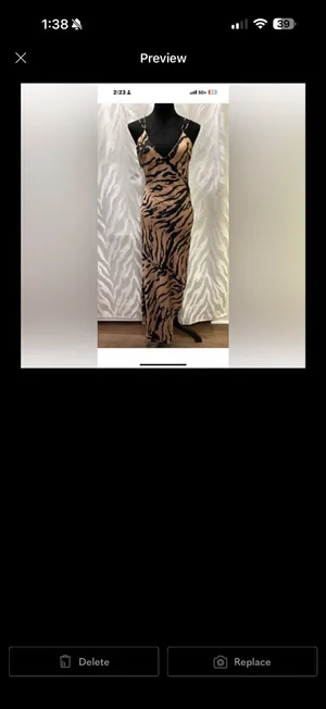 Zara Black and Tan Animal Print Top thumbnail 5