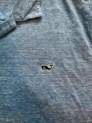 Vineyard Vines Heathered Blue Polo Shirt thumbnail 5