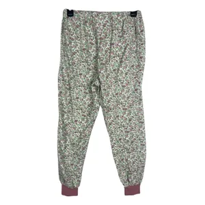 Vermont Country Store Floral Pajamas XS Pink Cotton Jogger Lounge Set Cottage thumbnail 8