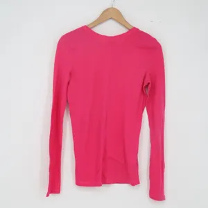 Abercrombie & Fitch T-Shirt Womens M Long Sleeve Pink Pocket Logo Excellent thumbnail 4