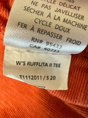 Toad & Co Rufflita II Tee Shirt Top Womens Medium Orange Organic Cotton Gorpcore thumbnail 7