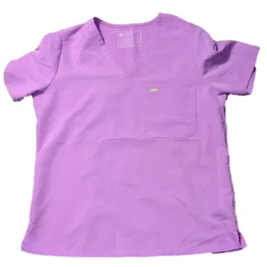 Figs Catarina Lavender Scrub Top Size Large thumbnail 2
