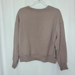 Ultra Flirt Pink Beige Sphinx Pullover Sweatshirt NWOT Juniors Size Large thumbnail 6