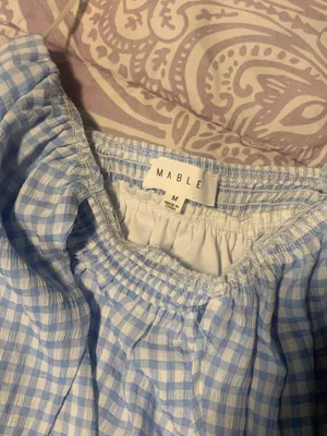 Lane 201 Blue And White Gingham Dress thumbnail 3