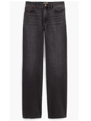 MADEWELL The‎ Rail Straight Leg Jean, Size 6 (28" Waist), Black, NWT thumbnail 5