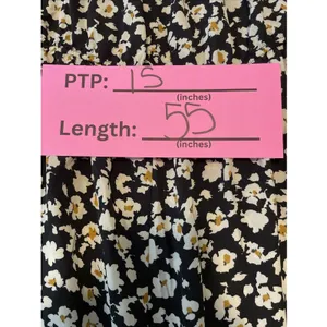 Pretty Garden Halter Maxi Dress MEDIUM Black Floral Boho Vacation Sleeveless NWT thumbnail 11