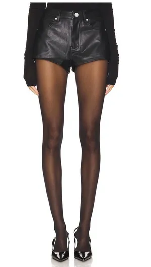 BLANK NYC Leather micro shorts black thumbnail 1
