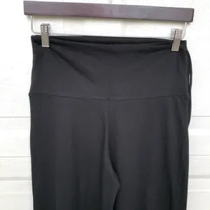 OMRA Women’s Pants Black Wide Leg Knit Drawstring Medium thumbnail 4