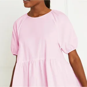 Hill House Francesca Puff Sleeve Top in Pink thumbnail 3
