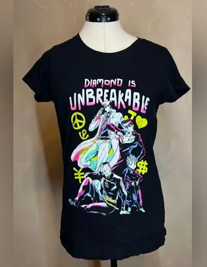 JoJo's Bizarre Adventure Anime women’s short sleeve Casual Graphic T-Shirt|Sz:M thumbnail 15