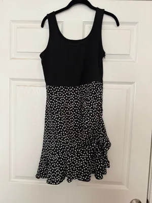 SHEIN Black & White Polka Dot Mini Dress thumbnail 3