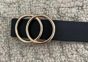 Black belt with gold buckle thumbnail 1