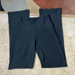 Beyond Yoga High Waisted Wide Leg Lounge Pants Womens Small Black Heathered Soft thumbnail 2