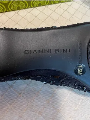 Gianni Bini Ballet Flats Black Suede Size 7.5 thumbnail 4