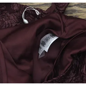 NWT Siena Womens Floral Jacquard Plunge Dress SATP1685 Wine Red 4 thumbnail 9