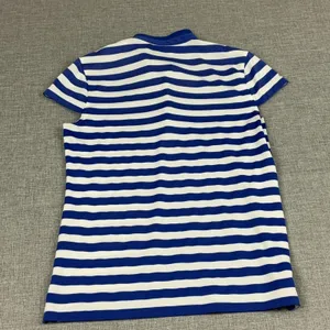 RLX Ralph Lauren Polo Womens S Blue Striped Short‎ Sleeve Collared Snap thumbnail 10
