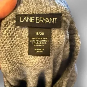 Lane Bryant Alpaca Wool Blend Gray‎ Sweater thumbnail 6