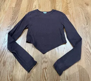 Garage Brown Long Sleeve Top thumbnail 1