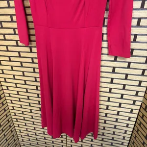 Maeve‎ Red Midi Dress Size XS thumbnail 4