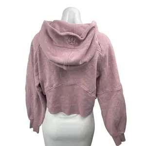Lululemon Scuba Women's Pink Half-Zip Hooded Hoodie Sweatshirt Sweater Top XS/S thumbnail 2
