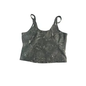 JESSICA SIMPSON Women's M activewear top Black Snack‎ Skin Cropped thumbnail 4