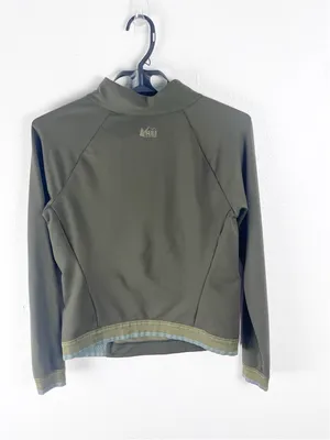 REI Green Mock Neck Long Sleeves Pullover Size Small Hiking Camping Outdoors thumbnail 2