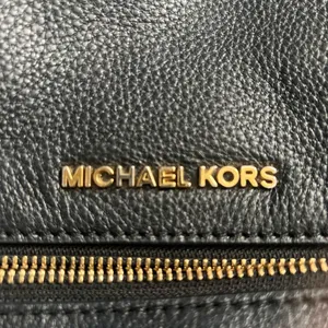 Michael Kors Black Leather Backpack thumbnail 3