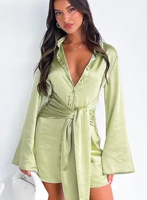 White Fox Boutique Green Dress thumbnail 1